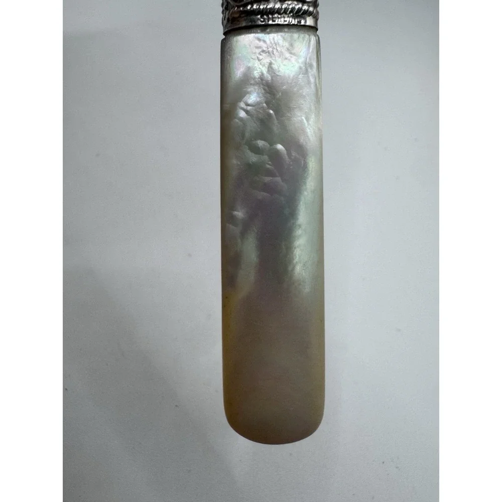 MOTHER OF PEARL STERLING SILVER Dinner Table KNIFE Vintage 9